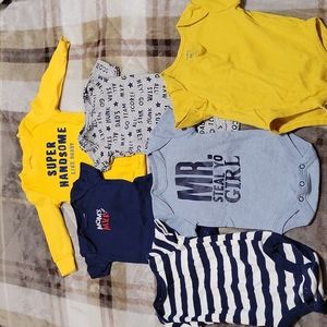 Carter's Boy's Onesie Bundle (Six pieces)